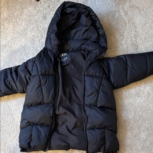 Zara Kids Black Puffer Jacket